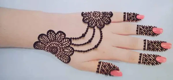 easy backhand mehndi designs