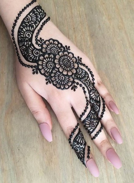 Easy Arabic Mehndi Design