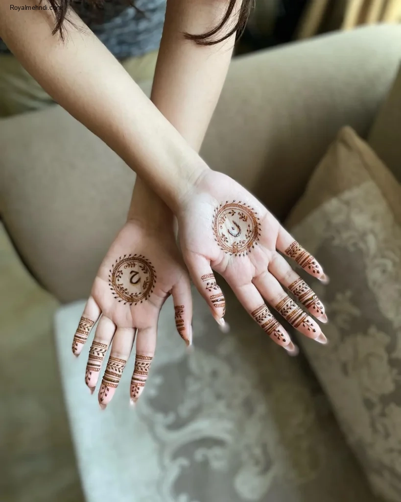 circle mehndi designs