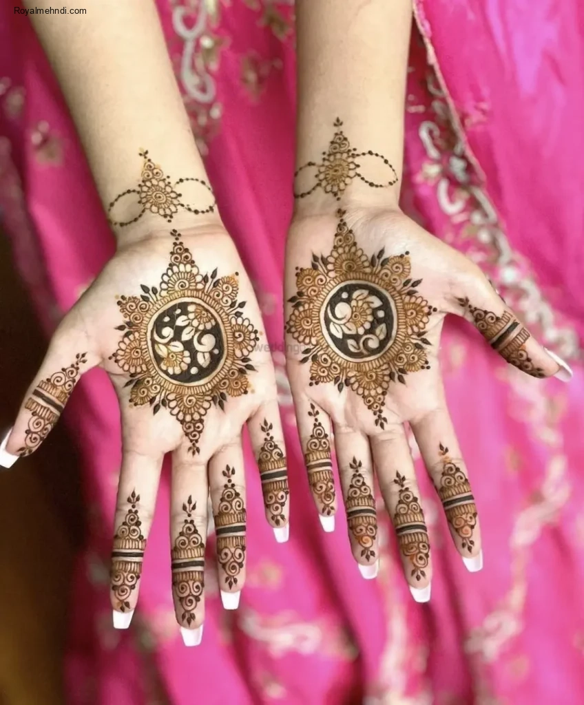 circle mehndi designs