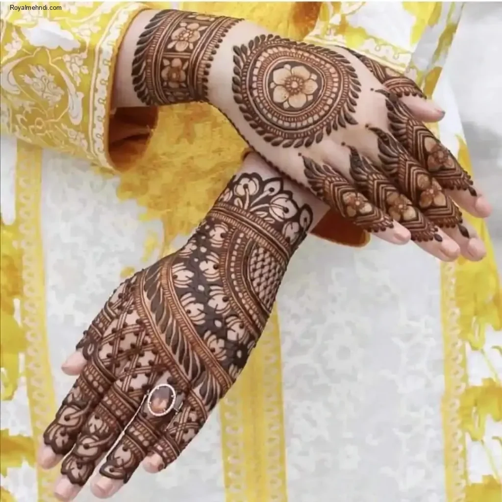 circle mehndi designs