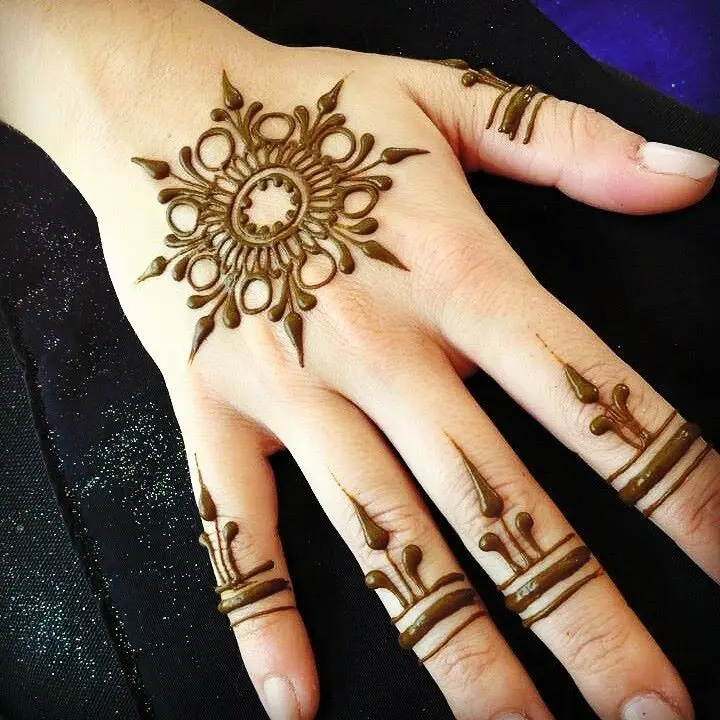 circle mehndi designs