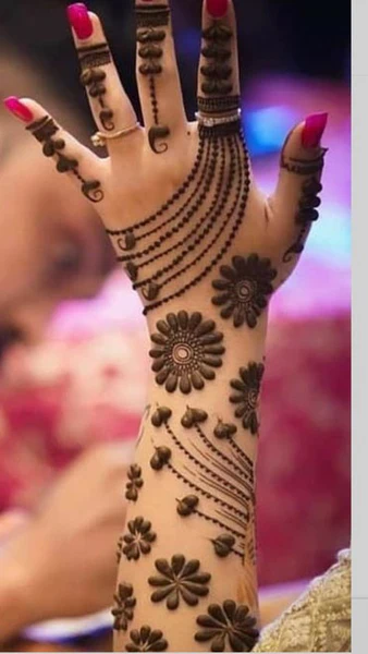 easy backhand mehndi designs