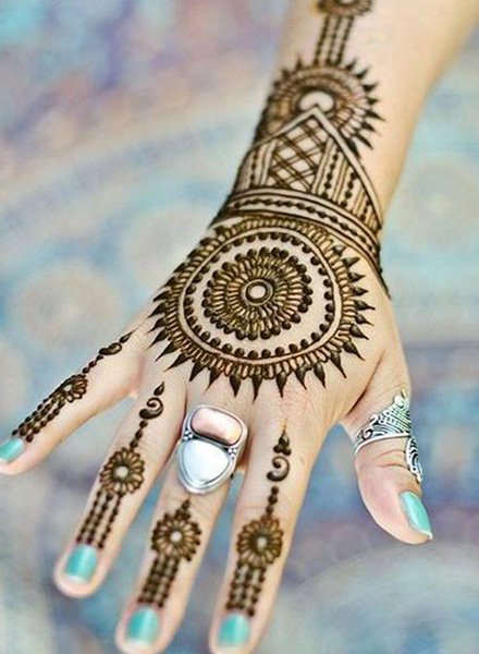 Easy Arabic Mehndi Design