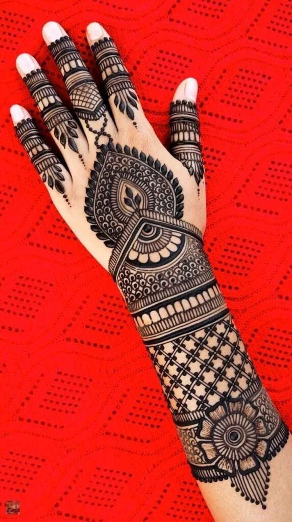 easy backhand mehndi designs