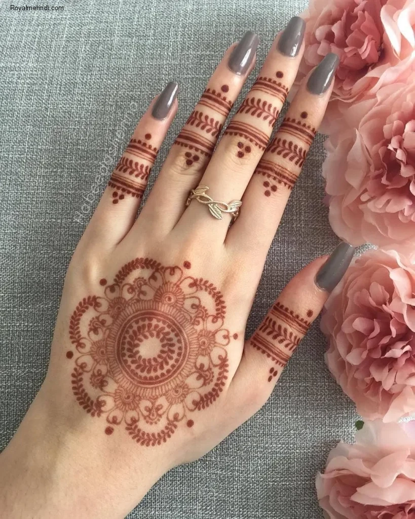 circle mehndi designs