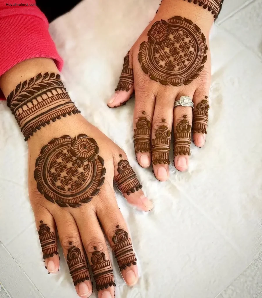 circle mehndi designs