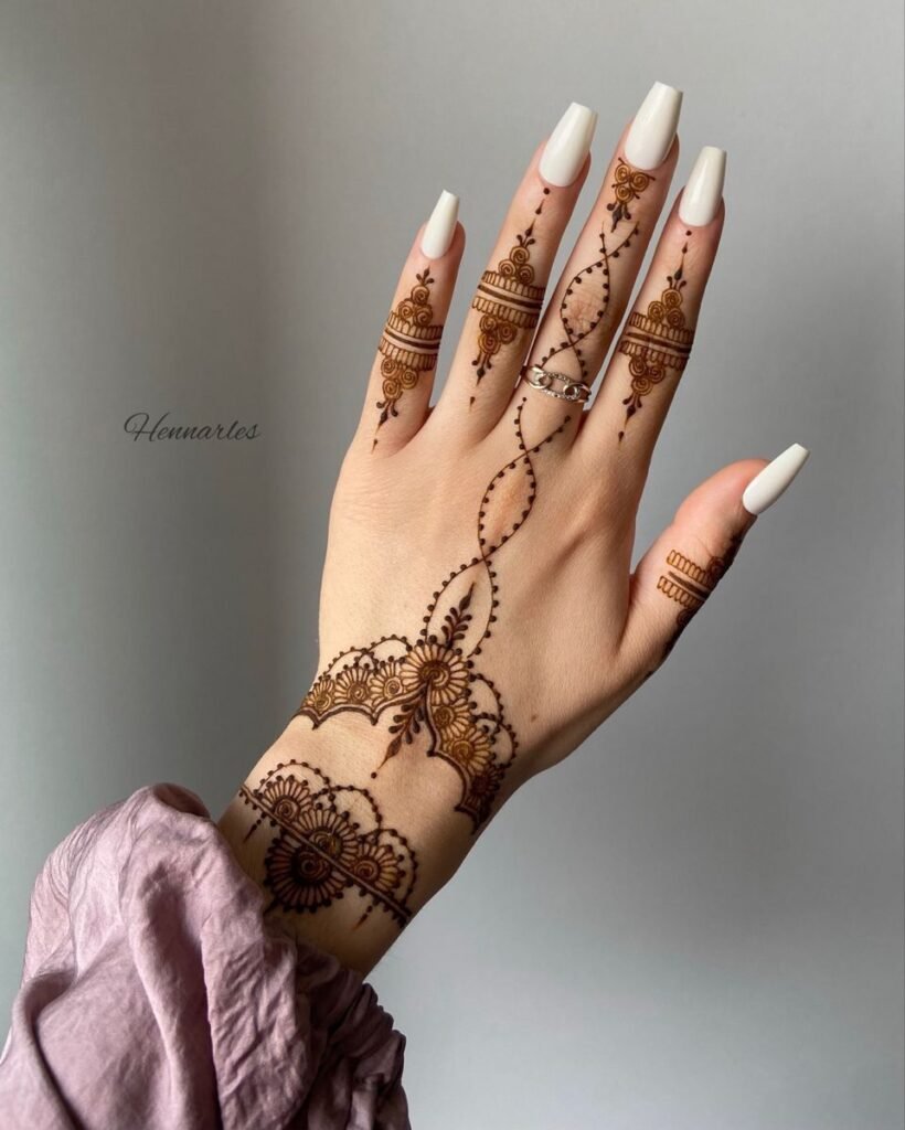 Easy Arabic Mehndi Design
