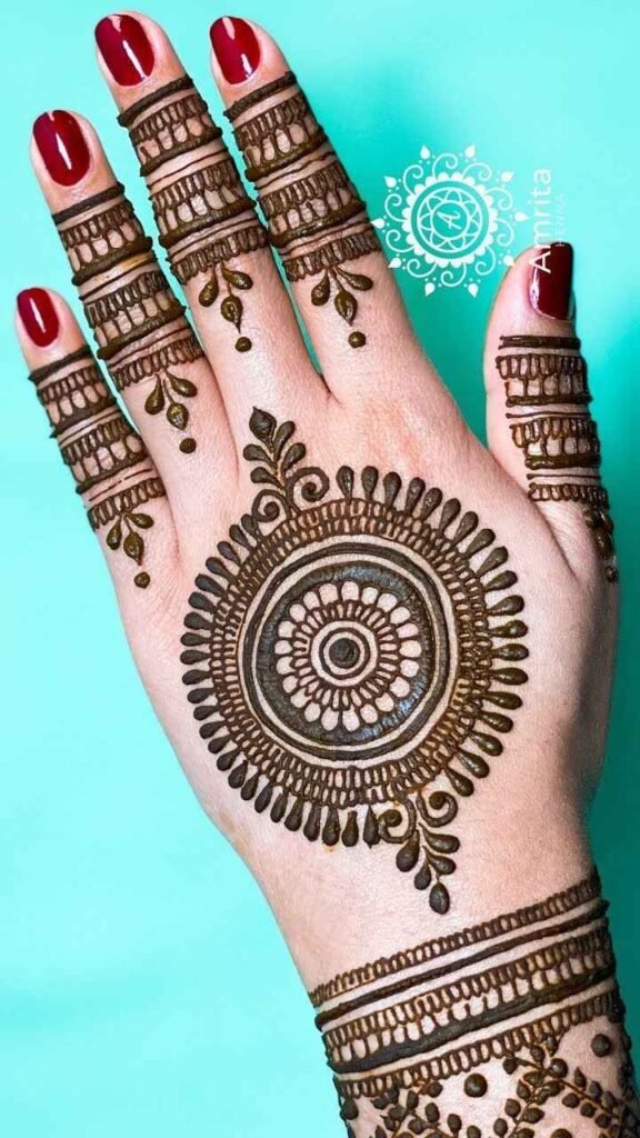 easy backhand mehndi designs