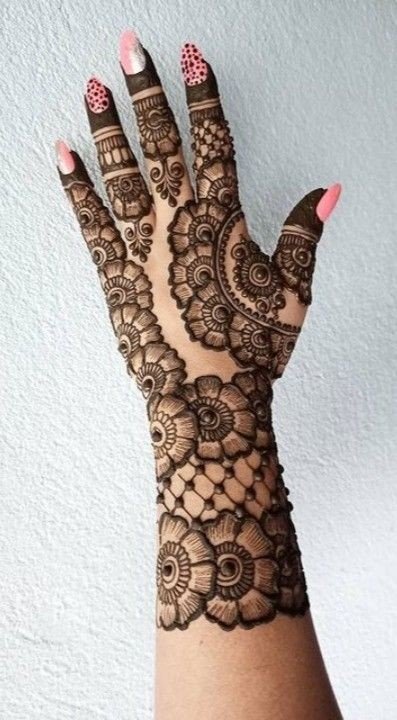 easy backhand mehndi designs