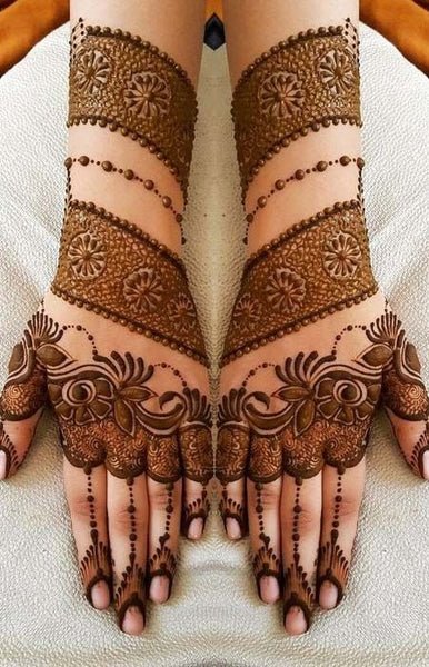 easy backhand mehndi designs