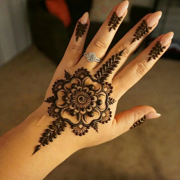 easy backhand mehndi designs