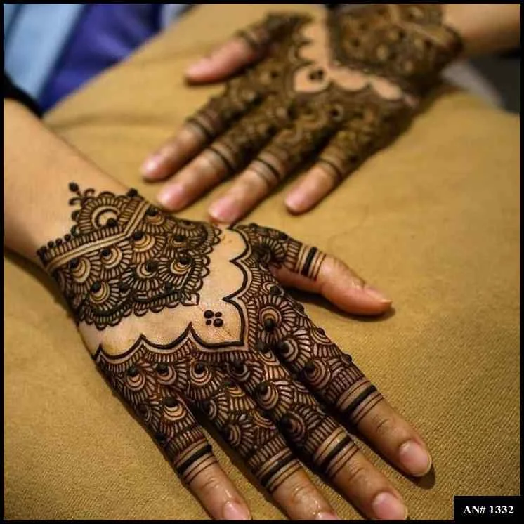 mehndi design back hand arabic
