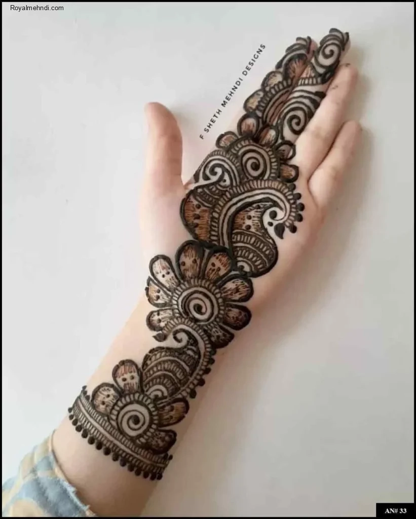 Easy Arabic Mehndi Design