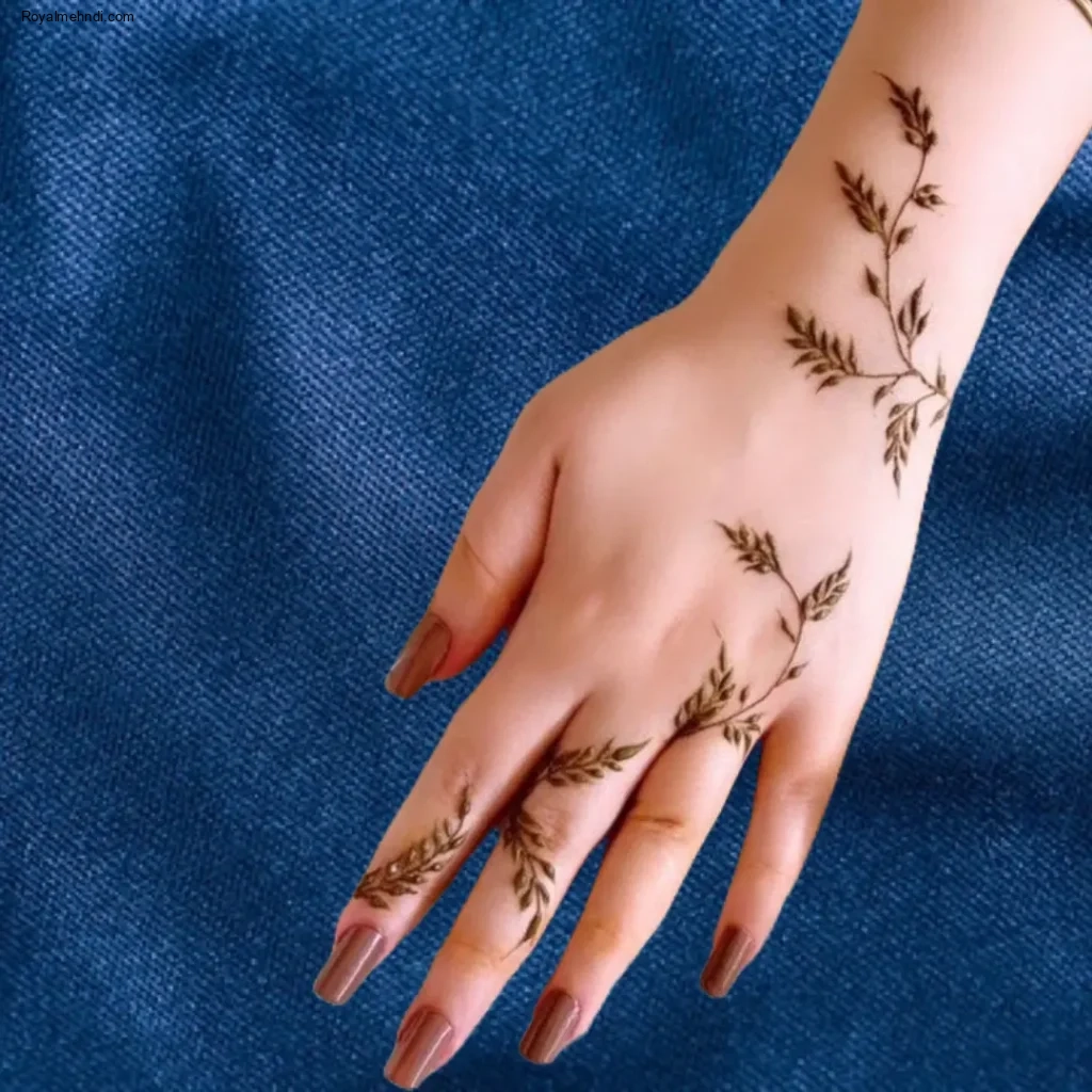 back hand arabic mehndi design