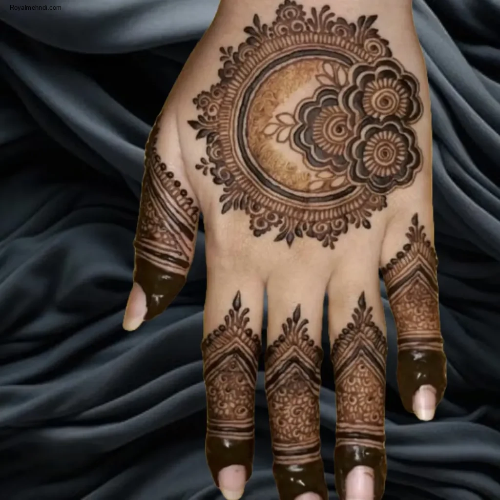 simple arabic mehndi design 2024 back hand