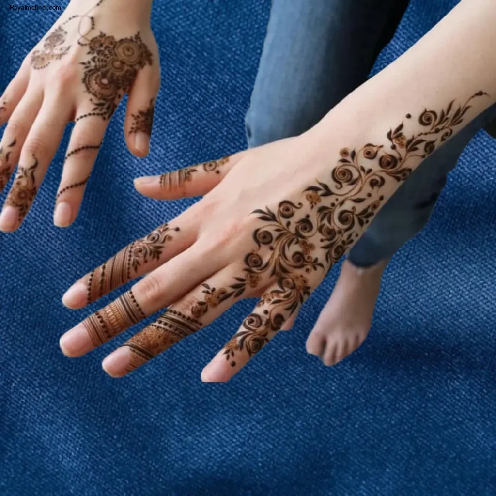 mehndi design arabic back hand