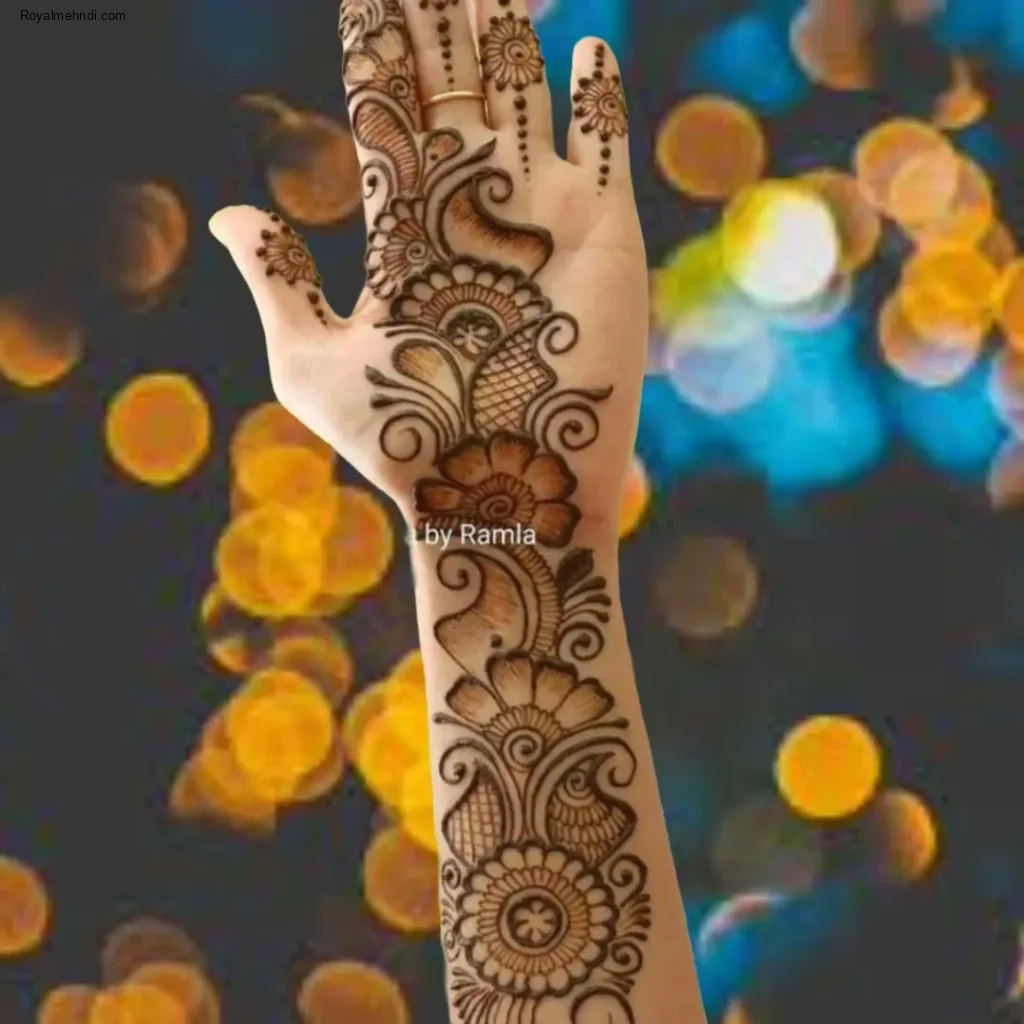 arabic mehndi design back hand 2023