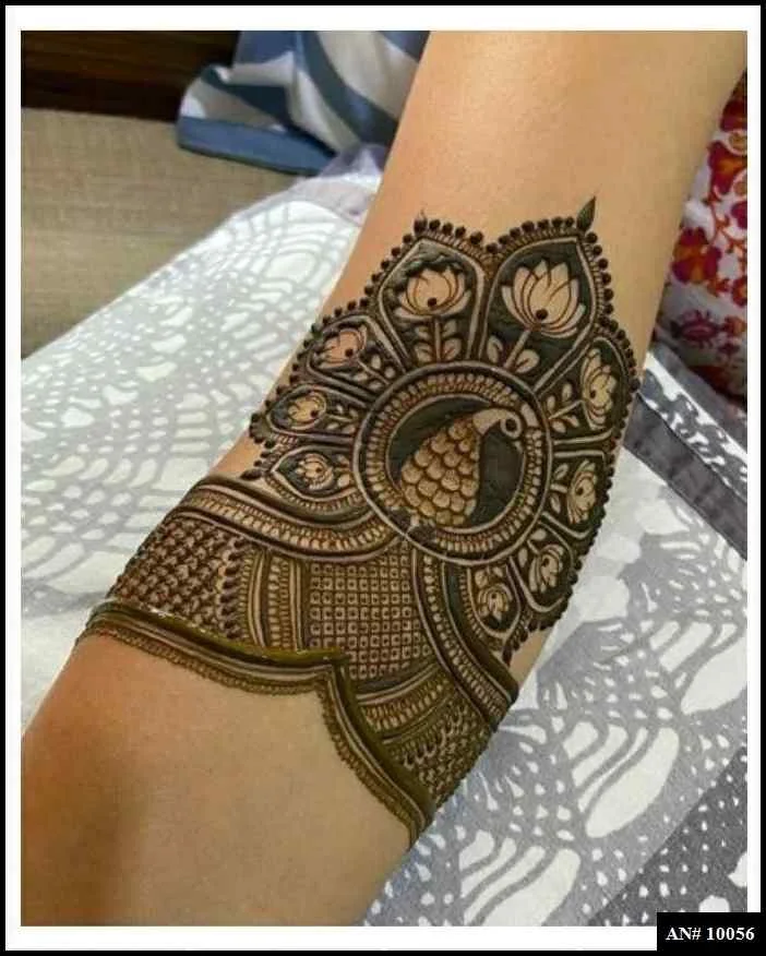 mehndi design back hand arabic