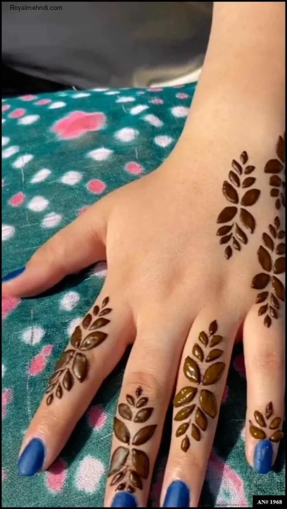 back hand arabic mehndi design