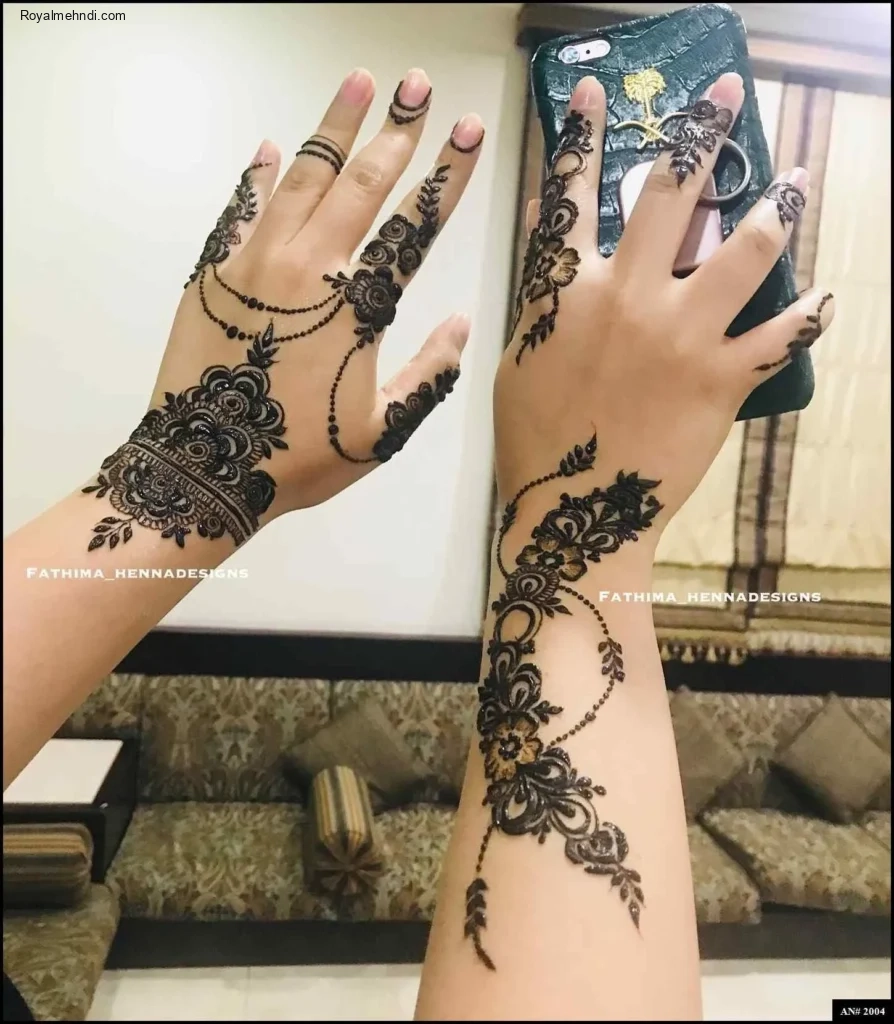 arabic mehndi design back hand