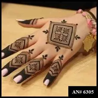 simple arabic mehndi design back hand