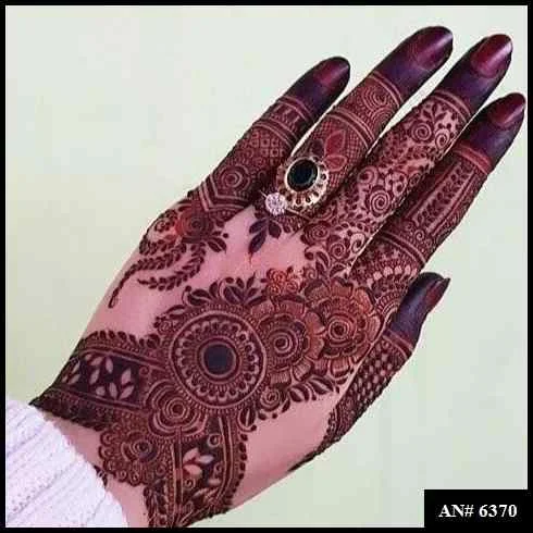 arabic rose mehndi design back hand