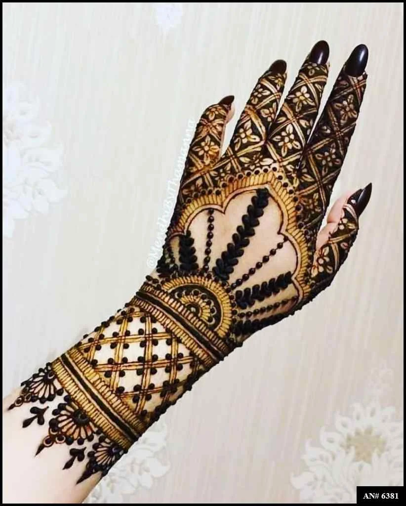 back hand mehndi design arabic