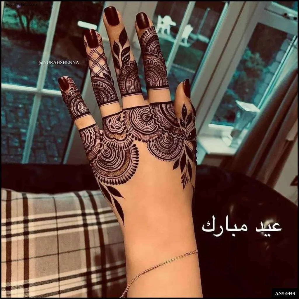 arabic back hand mehndi design