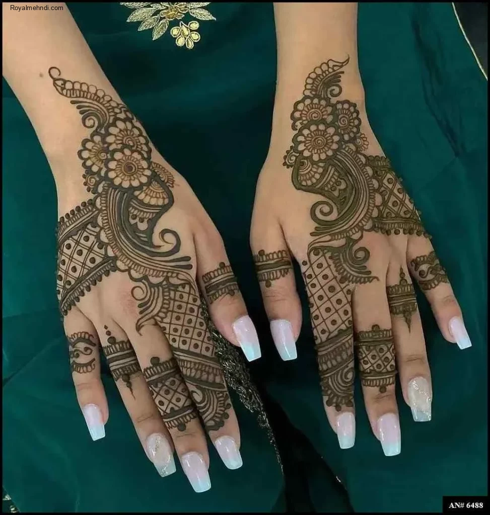 easy arabic mehndi design back hand