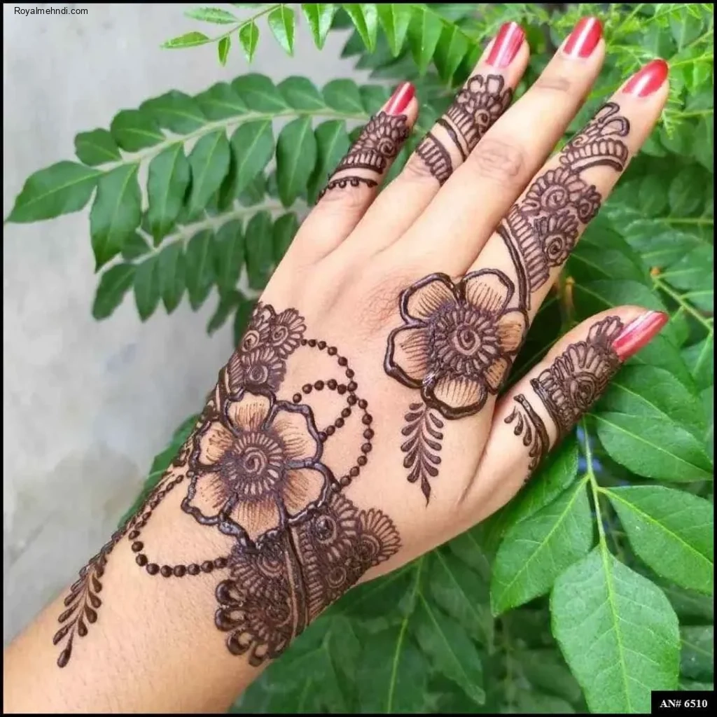 easy arabic mehndi design back hand