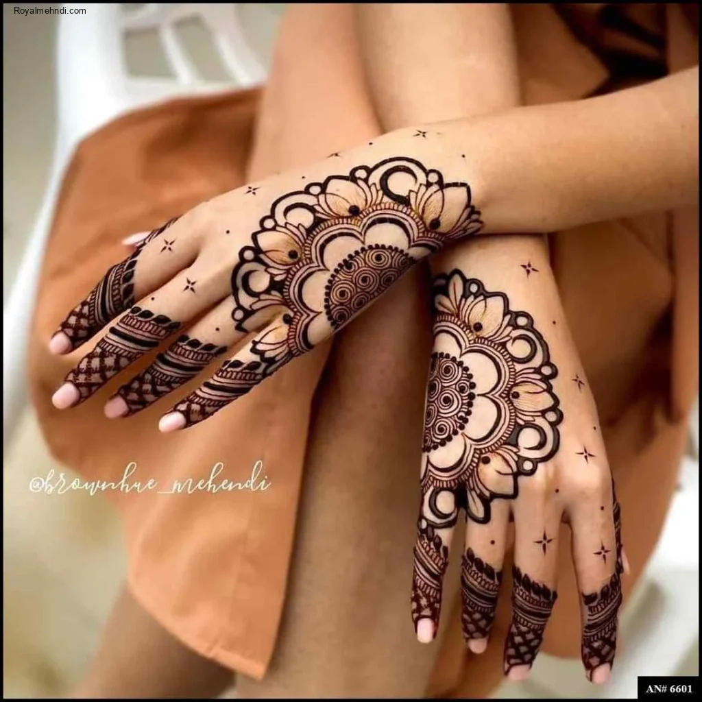 back hand arabic mehndi design