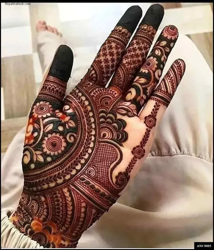 arabic back hand mehndi design