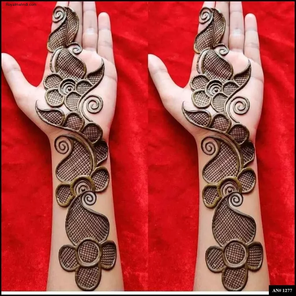 arabic back hand mehndi design