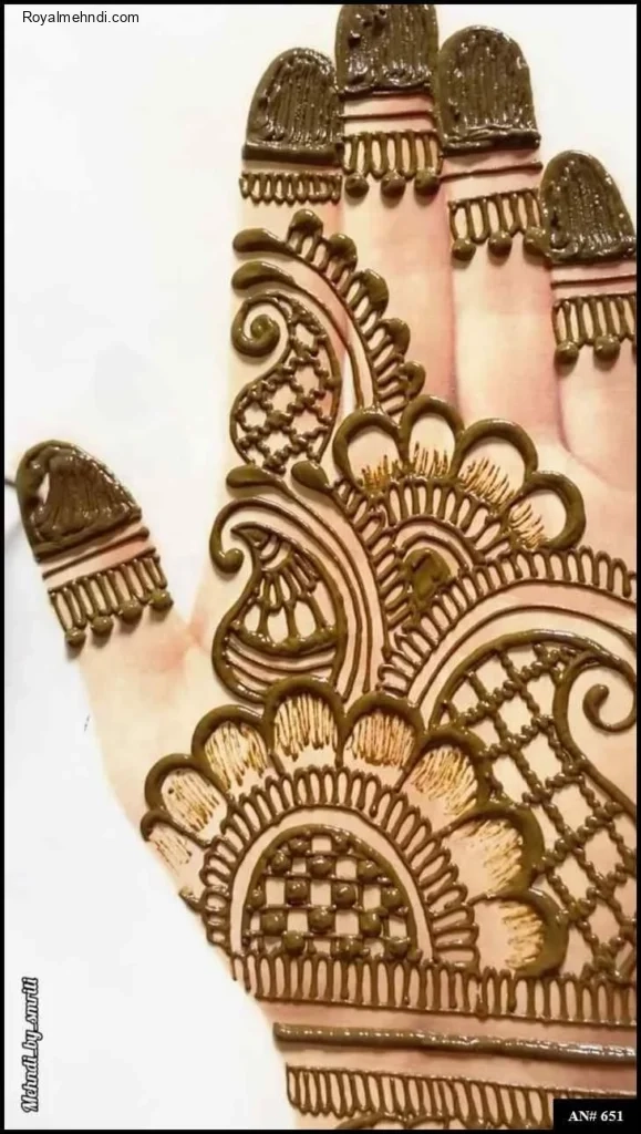 back hand arabic mehndi design