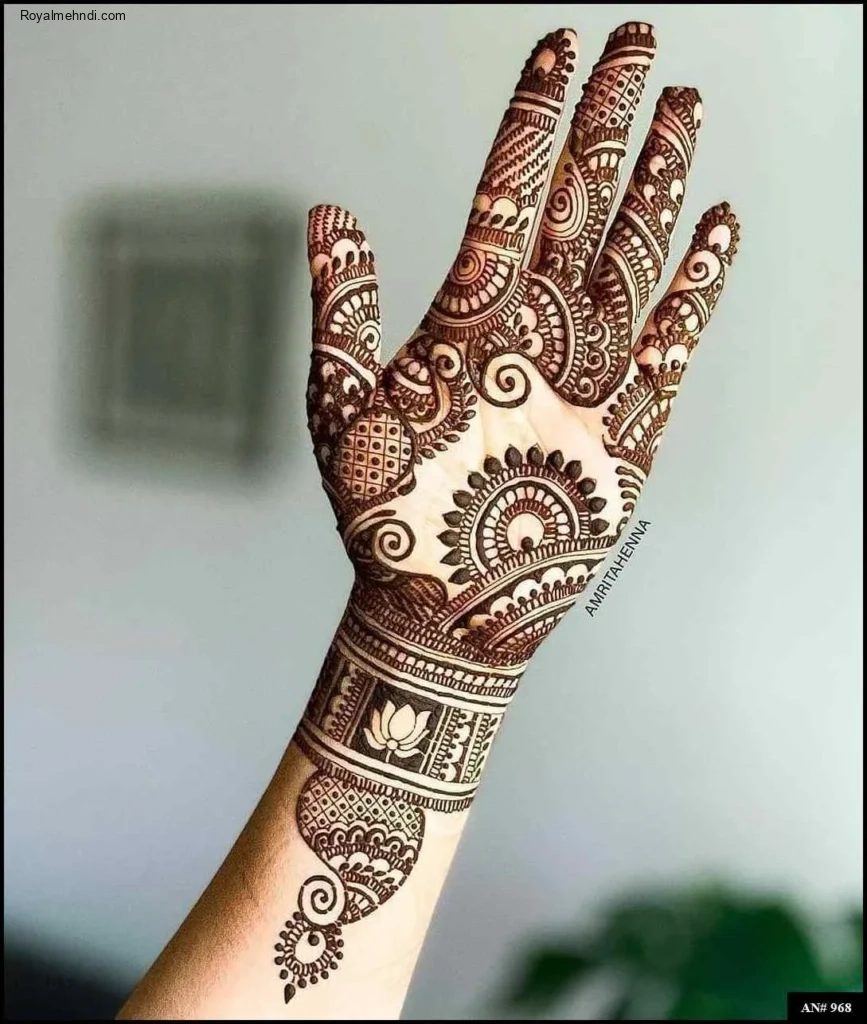 mehndi design flower