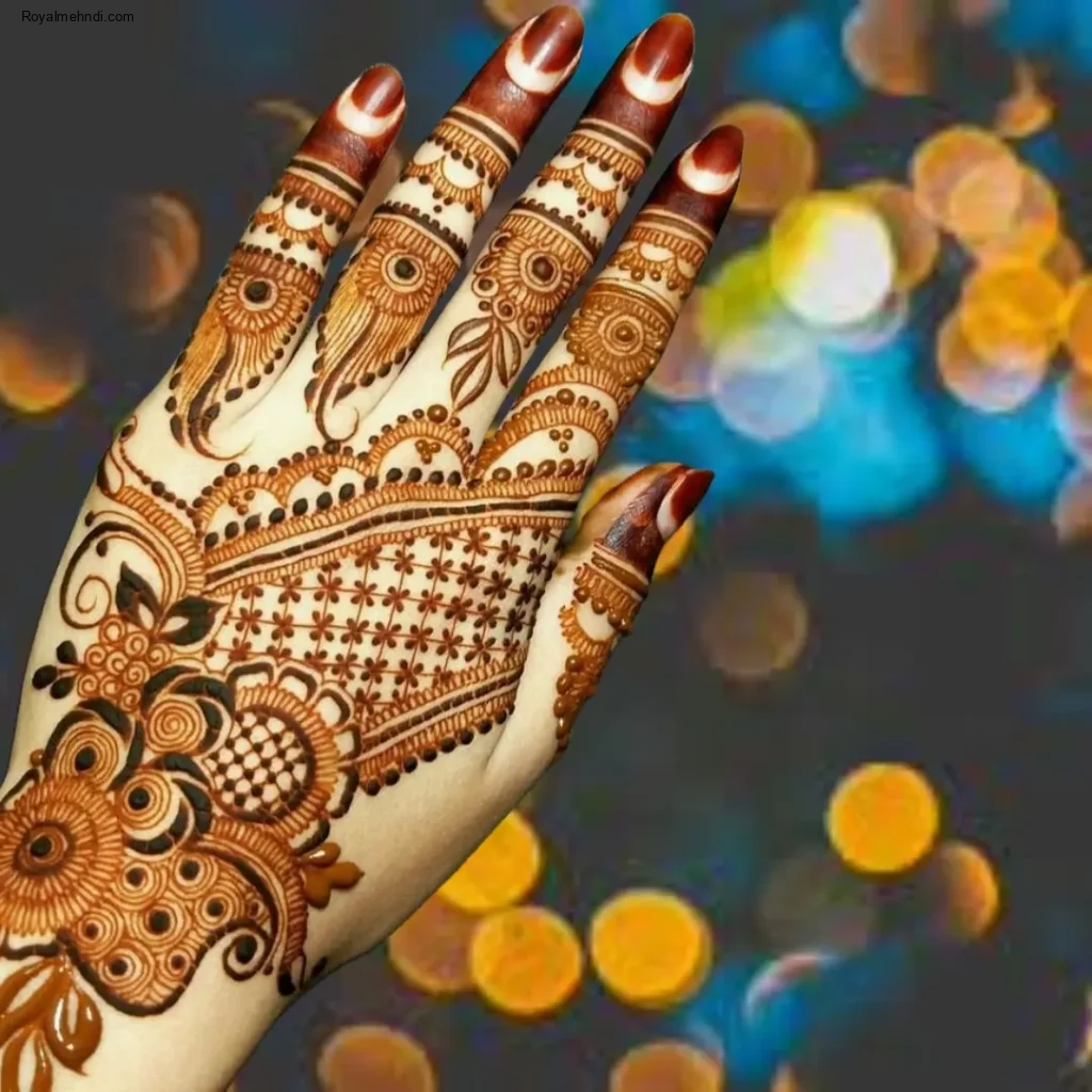 mehndi design simple back hand