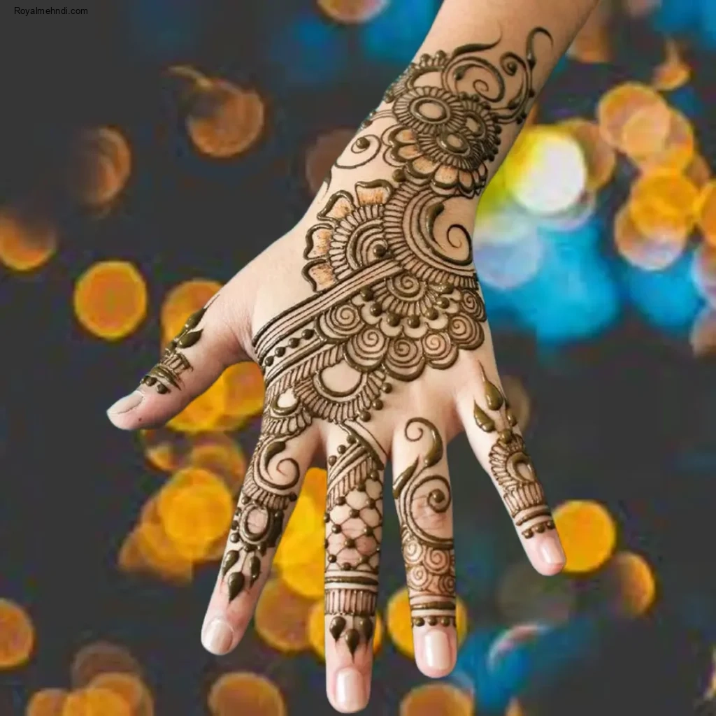 mehndi design simple new 2024 back hand