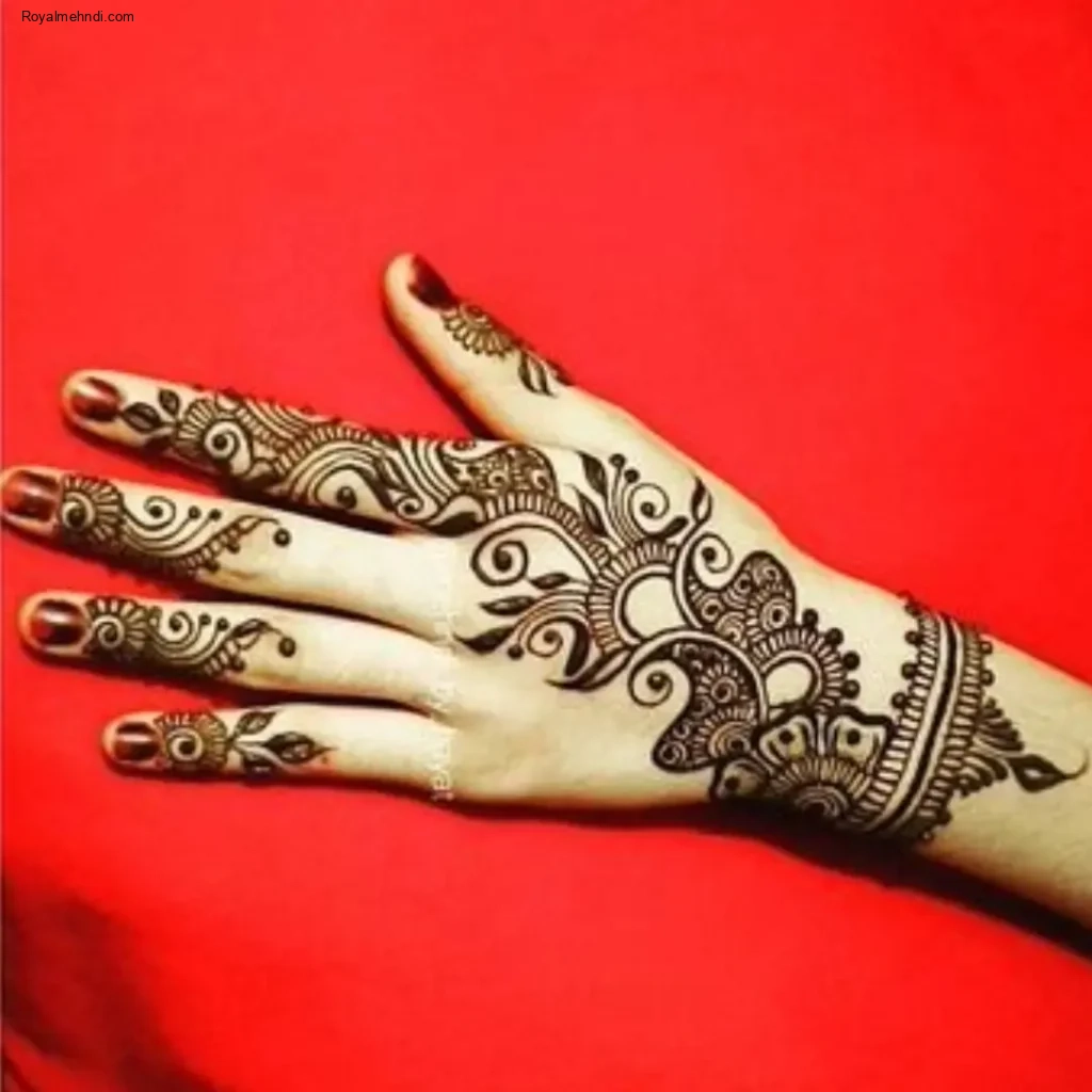 stylish back hand mehndi designs simple and beautiful