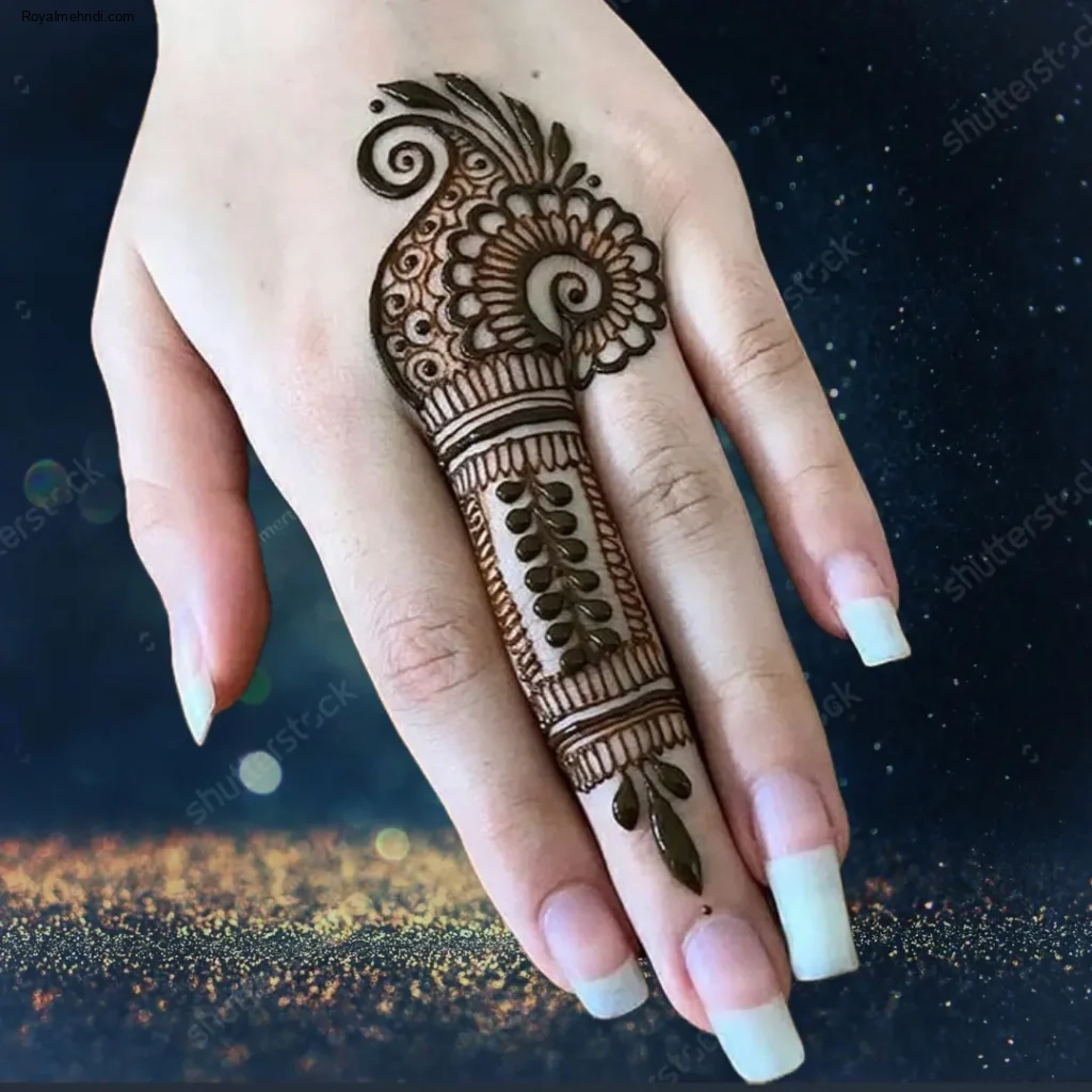 mehndi design back hand simple