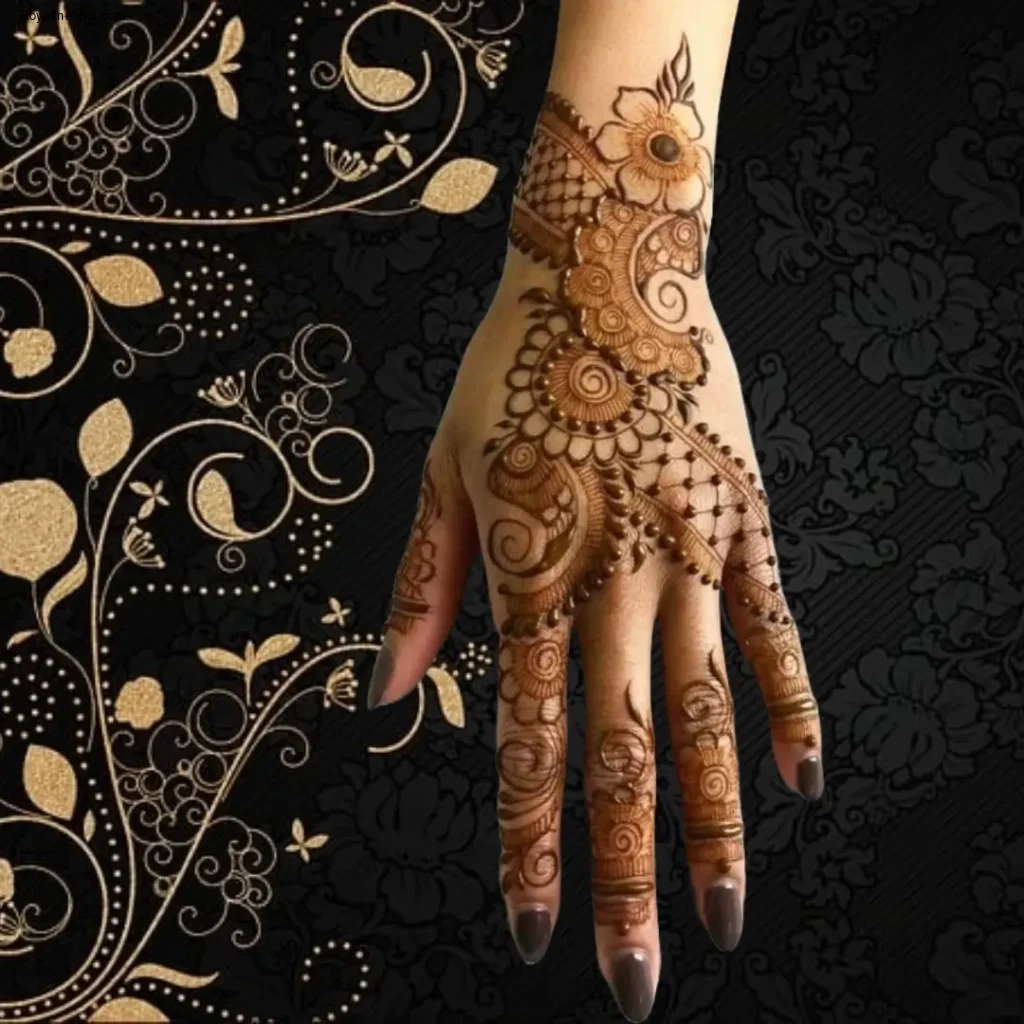mehndi designs for girls back hand