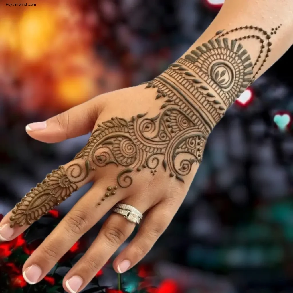 back mehndi design easy and beautiful