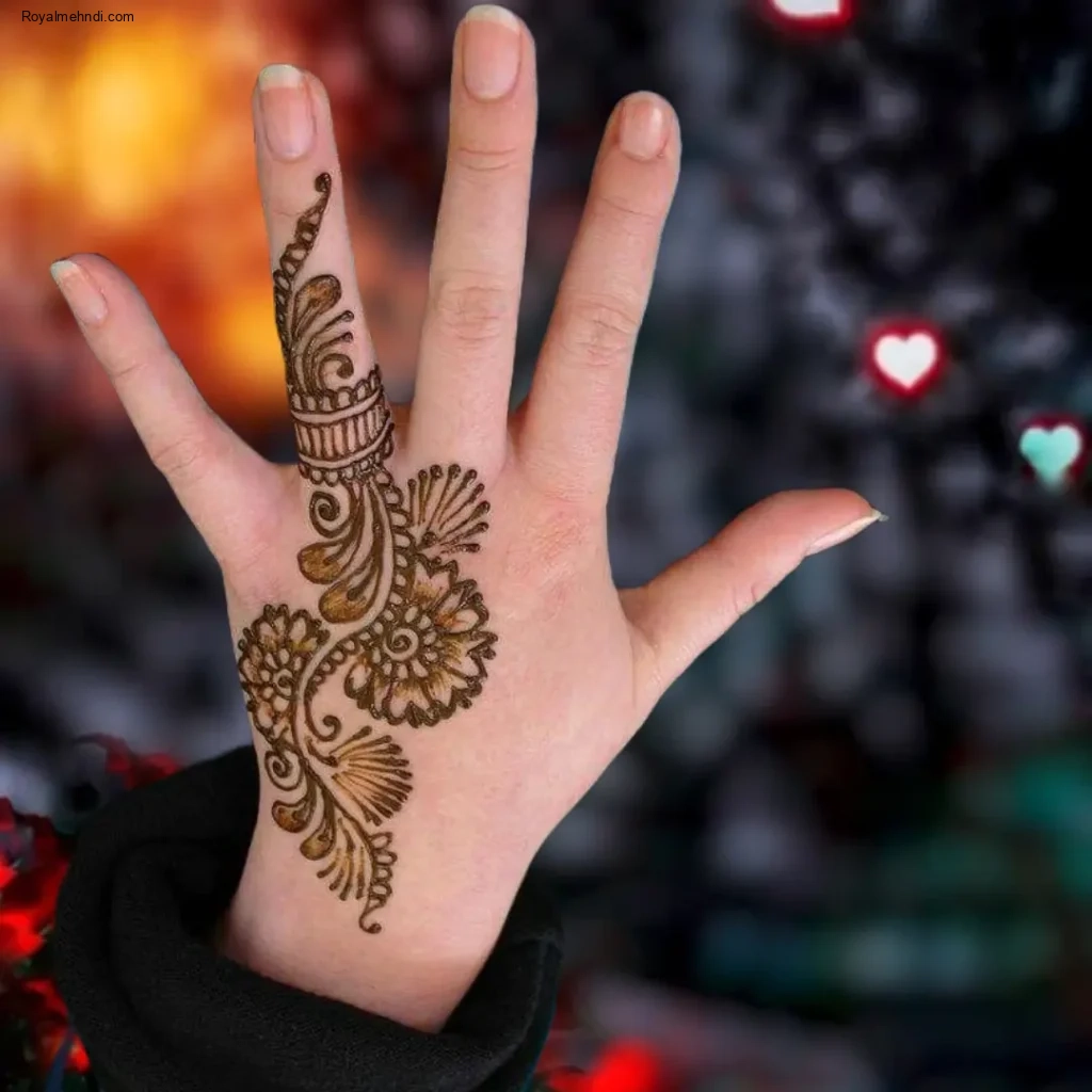 mehndi design bail back hand