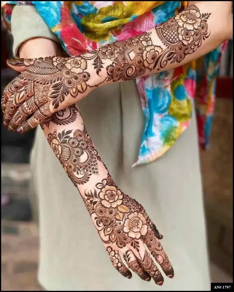 mehndi design flower
