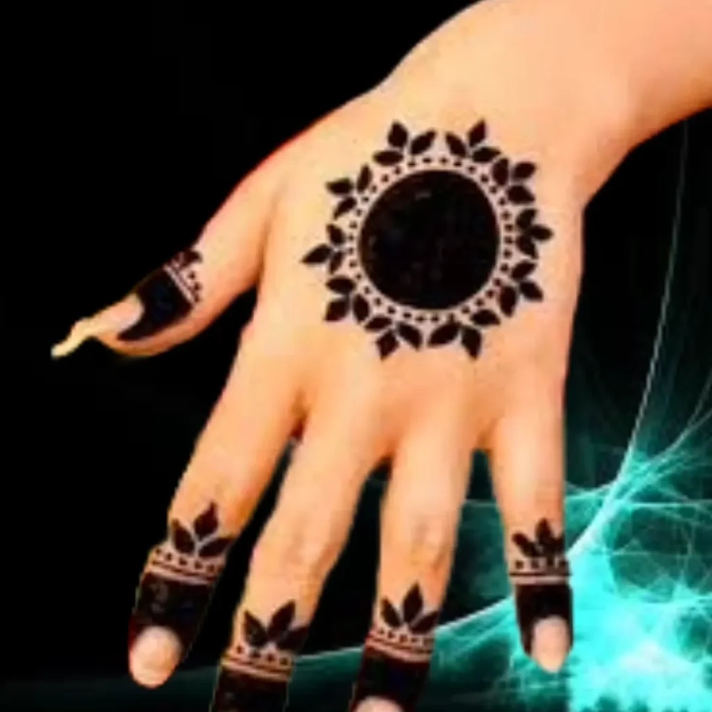 circle mehndi designs