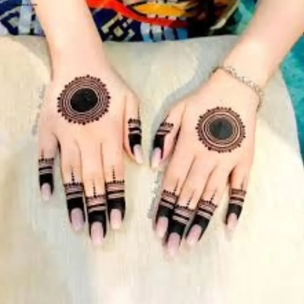circle mehndi designs