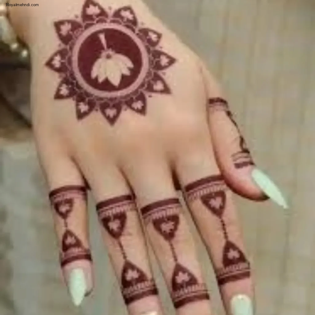 circle mehndi designs