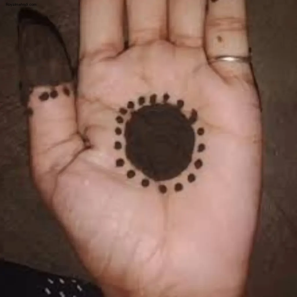 circle mehndi designs