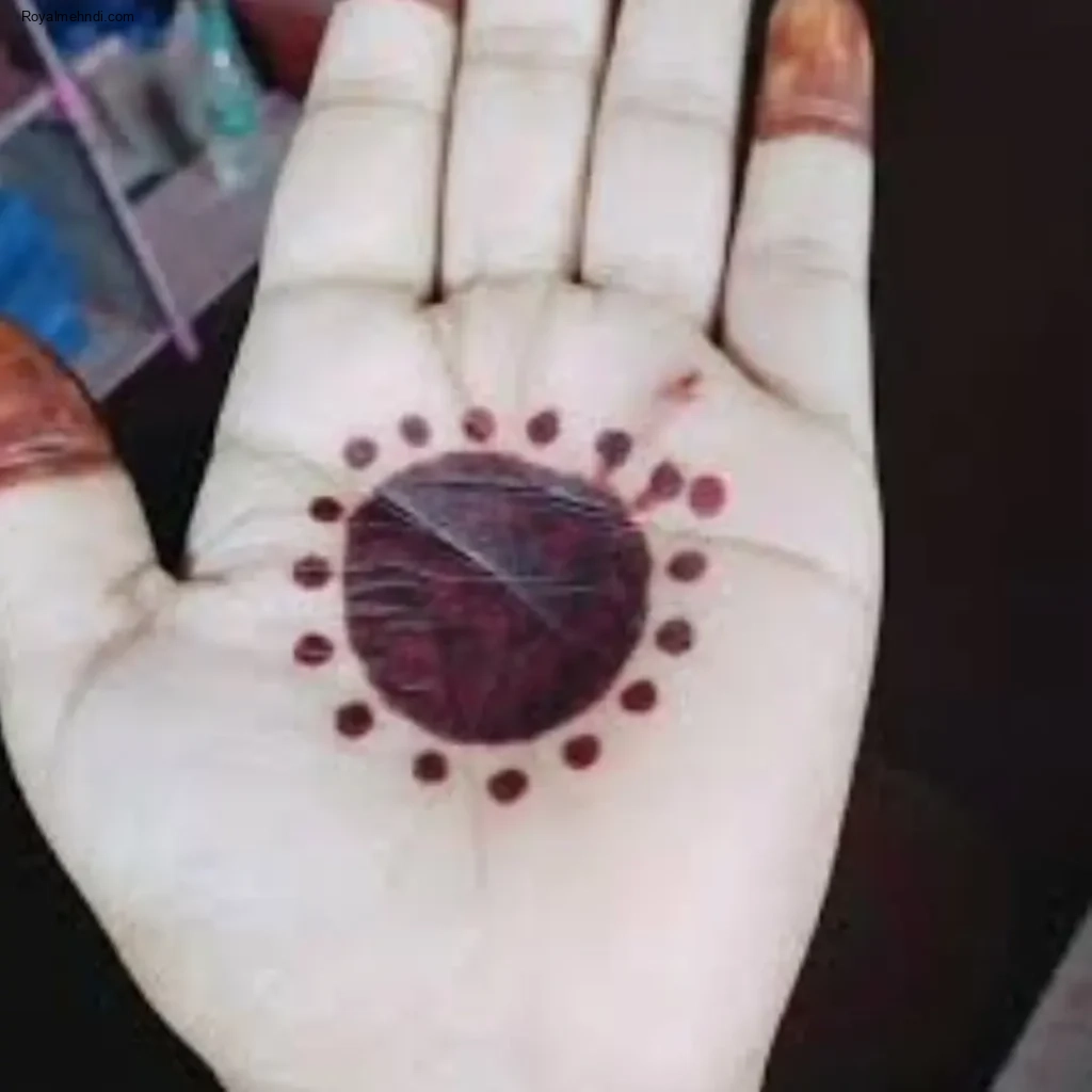 circle mehndi designs