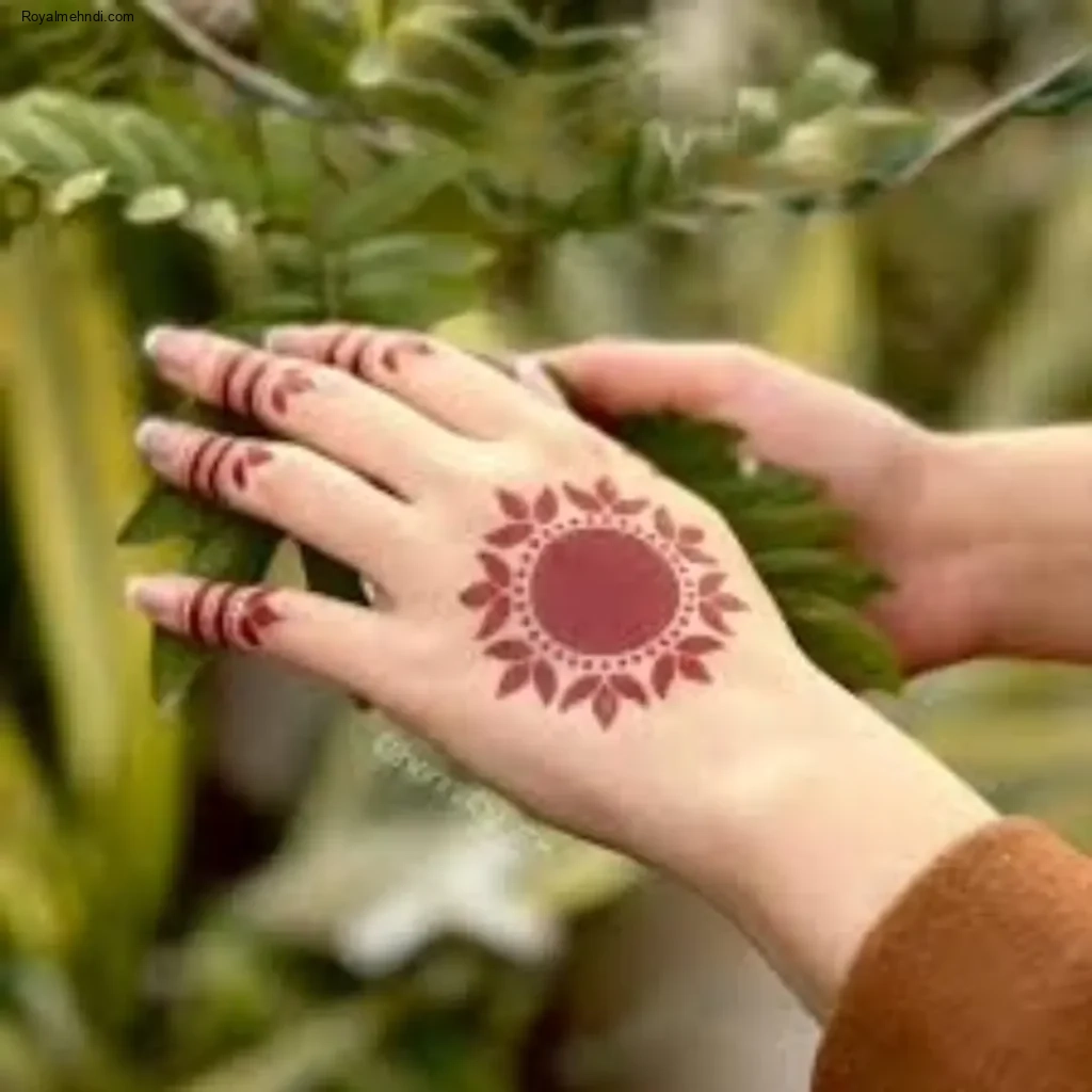 circle mehndi designs